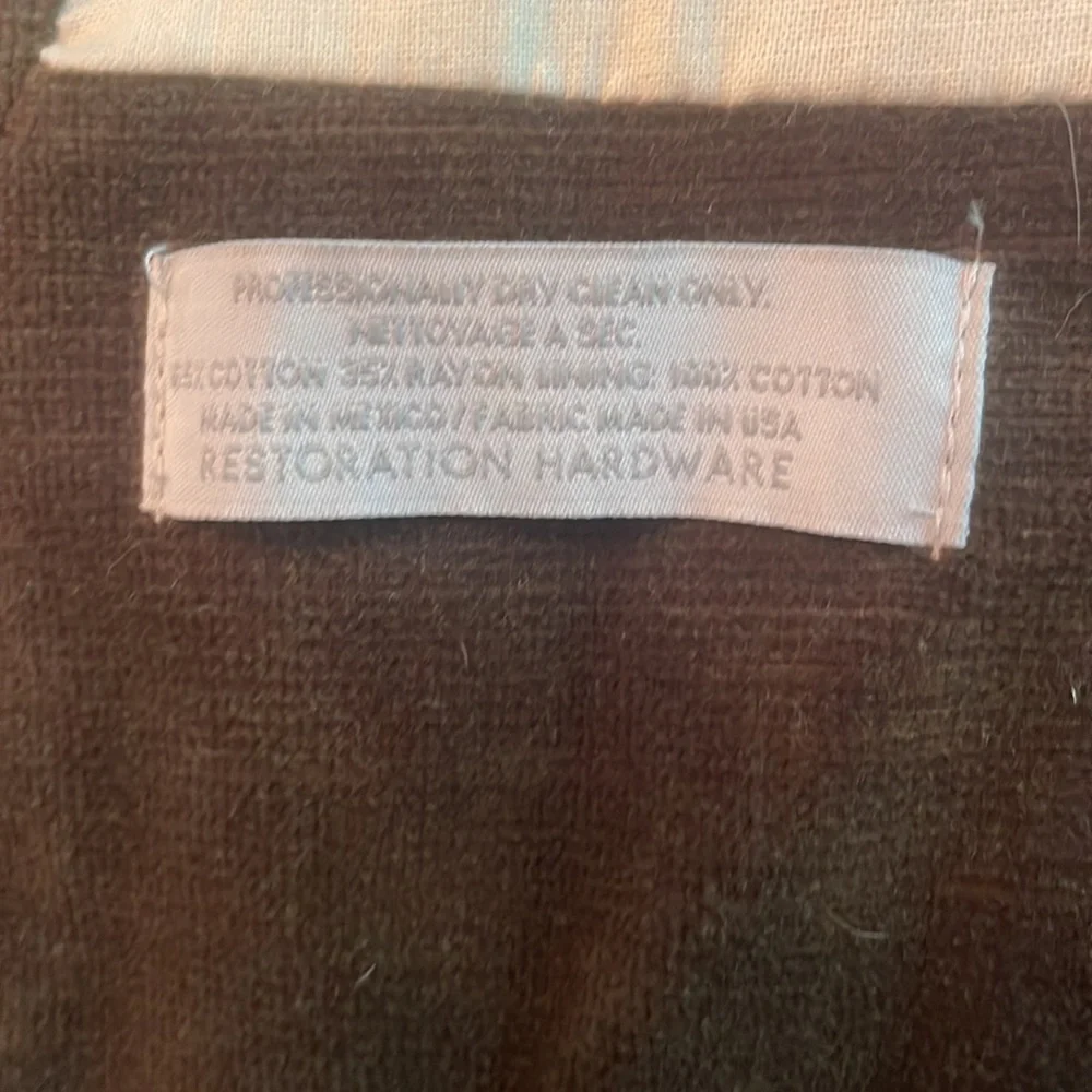 Restoration Hardware Brown Velvet Curtains